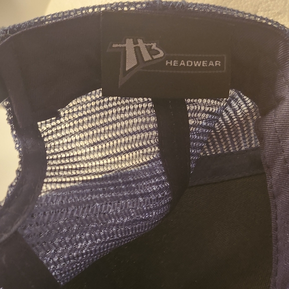 Ford Mustang Hat. Blue /White  Mesh SnapBack Baseball Trucker Cap. - Picture 7 of 7